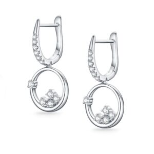 Hoa tai 10K Kim Cương Lab-grown Brilliant Thing