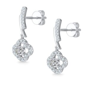 Hoa tai 10K Kim Cương Lab-grown Happy Soul