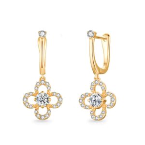 Hoa tai 10K Kim Cương Lab-grown Shine On