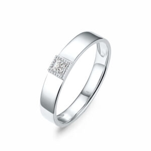 Nhẫn cưới nam 10K CZ Paris Love