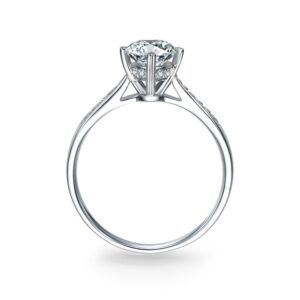 Nhẫn cầu hôn 10K CZ Fanstastic Light