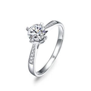 Nhẫn cầu hôn 10K CZ Fanstastic Light