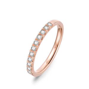 Nhẫn cưới nữ 14K CZ Duet Song