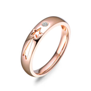 Nhẫn cưới nữ 14K Kim Cương Lab-grown Shooting Star