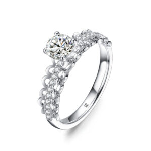 Nhẫn Cầu Hôn 14K Kim Cương Infinity Love