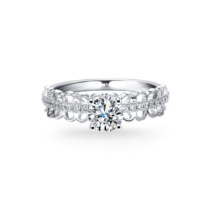 Nhẫn Cầu Hôn 14K Kim Cương Infinity Love
