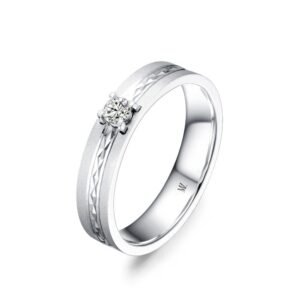 Nhẫn cưới nữ 14K Kim Cương Only You