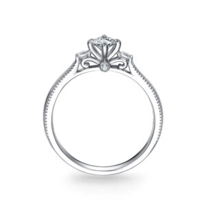 Nhẫn cầu hôn 14K Kim Cương Lab-grown Floral