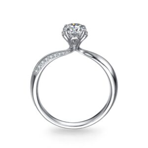 Nhẫn Cầu Hôn 14K Kim Cương The White Jasmine