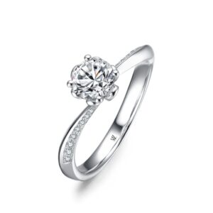 Nhẫn Cầu Hôn 14K Kim Cương The White Jasmine