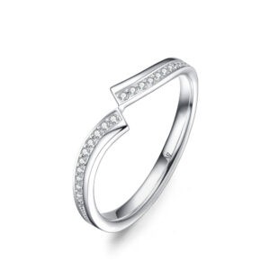 Nhẫn Cưới Nữ 14K CZ Marry Me