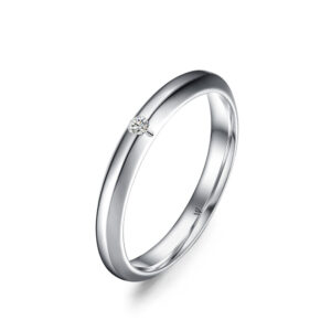 Nhẫn cưới nữ 14K CZ Peony