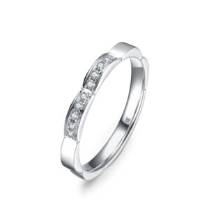 Nhẫn cưới nữ 14K CZ Snowdrop