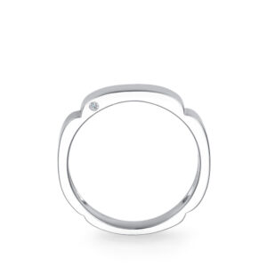 Nhẫn cưới nam 14K CZ Snowdrop