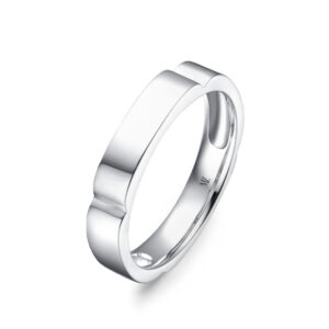 Nhẫn cưới nam 14K CZ Snowdrop