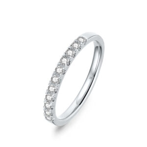 Nhẫn cưới nữ 14K CZ Duet Song