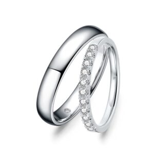 Cặp Nhẫn Cưới 10K CZ Our Dream