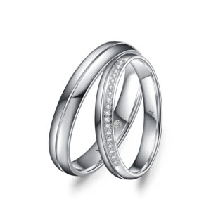 Cặp nhẫn cưới kim cương Thousand Years