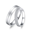 Cặp Nhẫn Cưới 14K CZ Save The Date