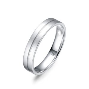Nhẫn cưới nam 14K CZ Save The Date