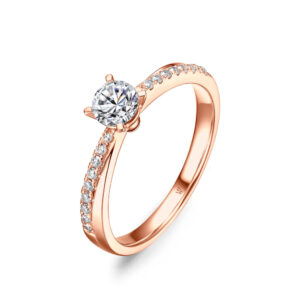 Nhẫn cưới nữ 14K CZ Aurora