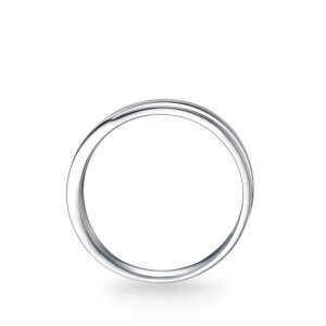 Nhẫn cưới nam 14K CZ Aurora