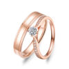 Cặp Nhẫn Cưới 14K CZ For Your Smiles