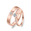 Cặp Nhẫn Cưới 14K CZ My Only Sunshine