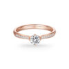 Nhẫn Cầu Hôn 14K Kim Cương Lab-grown Ivory White Rose