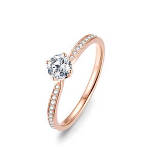 Nhẫn cầu hôn 14K CZ Trust Me