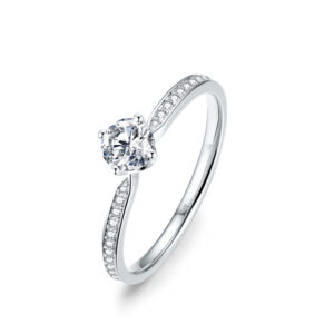 Nhẫn cầu hôn 14K CZ Trust Me