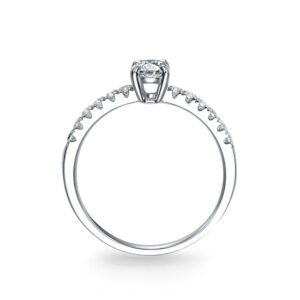 Nhẫn Cầu Hôn 14K CZ Oval Love Paradise