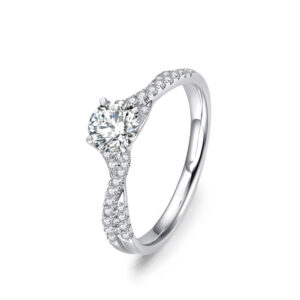 Nhẫn cầu hôn 10K CZ Perfect Other Half Of Me