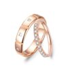Cặp Nhẫn Cưới 14K Kim Cương Forever Young