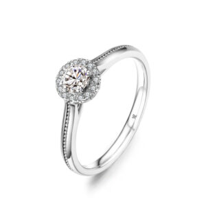 Nhẫn cưới nữ 14K CZ Soulmate Connection