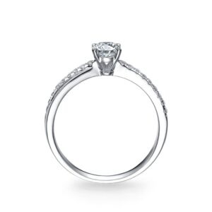 Nhẫn Cưới Nữ 14K CZ Aurora