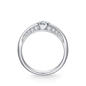 Nhẫn cưới nữ Bạch Kim Kim Cương Happier Everyday