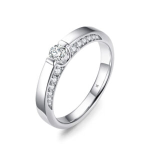 Cặp Nhẫn Cưới Bạch Kim Kim Cương Happier Everyday