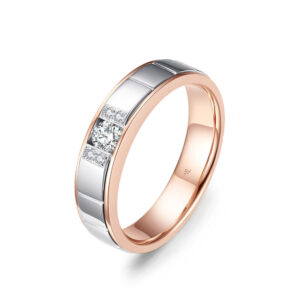 Cặp Nhẫn Cưới 14K Kim Cương Amour Sans Fin