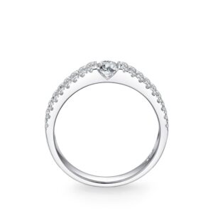 Cặp Nhẫn Cưới Bạch Kim Kim Cương Agnès