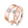Cặp Nhẫn Cưới 18K Kim Cương Diamond Love