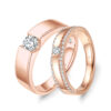 Cặp Nhẫn Cưới 18K Kim Cương My Love For You