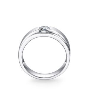 Nhẫn Cưới Nam Bạch Kim Kim Cương The Same Heartbeat