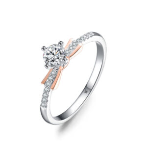 Nhẫn cầu hôn 14K CZ Jasmine