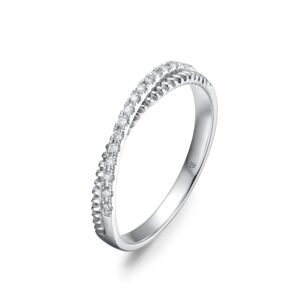 Nhẫn cưới nữ 14K CZ Forever Young