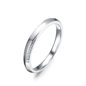 Cặp Nhẫn Cưới 10K CZ The Good Vibe