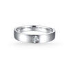 Nhẫn cưới nam 14K CZ Peaceful Sunrise