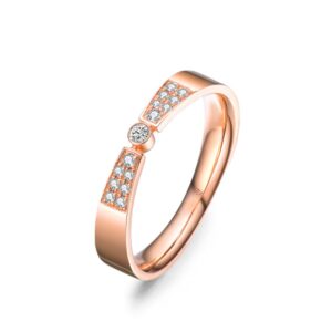 Nhẫn Cưới Nữ 14K Kim Cương Artistic Sense