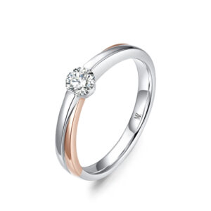 Nhẫn cưới nữ 14K Kim Cương Lab-grown The Embraces of the Moon