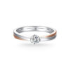 Nhẫn cưới nữ 14K Kim Cương Lab-grown The Embraces of the Moon